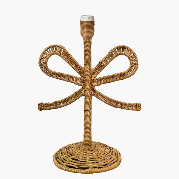 Base para abajur em Junco Natural Laço - Rebeca Duarte Home