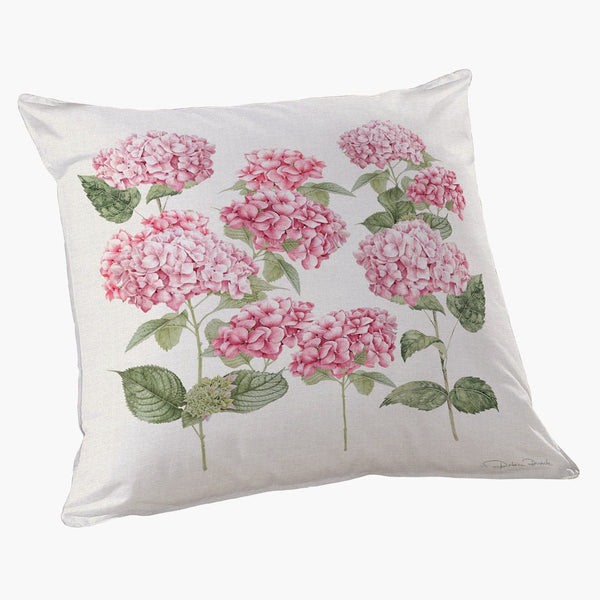 Capa de Almofada Hortensia Rosa - Rebeca Duarte Home