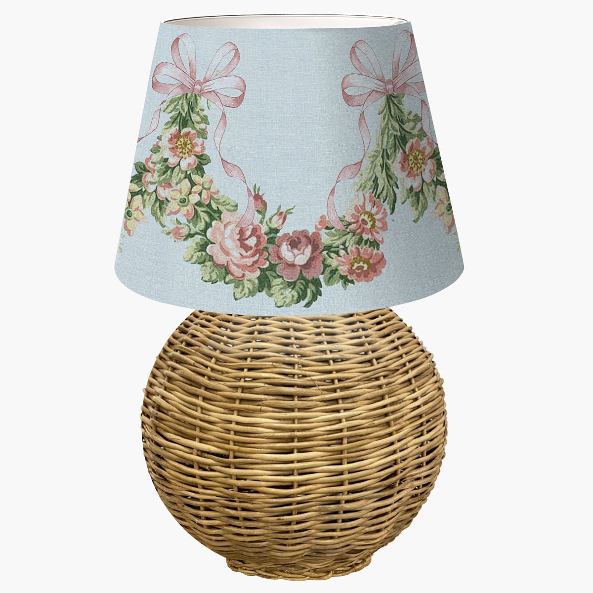 Cúpula de abajur - Floral Victoriano (tamanho M) - Rebeca Duarte Home