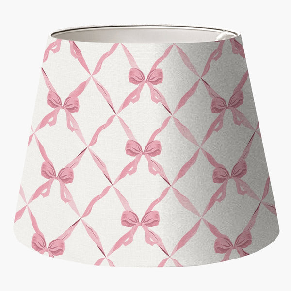 Cúpula de abajur Laço Rosa - Rebeca Duarte Home