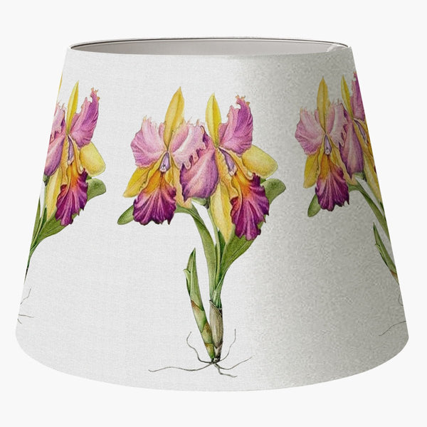 Cúpula de abajur - Orquídea Vintage (Tamanho M) - Rebeca Duarte Home
