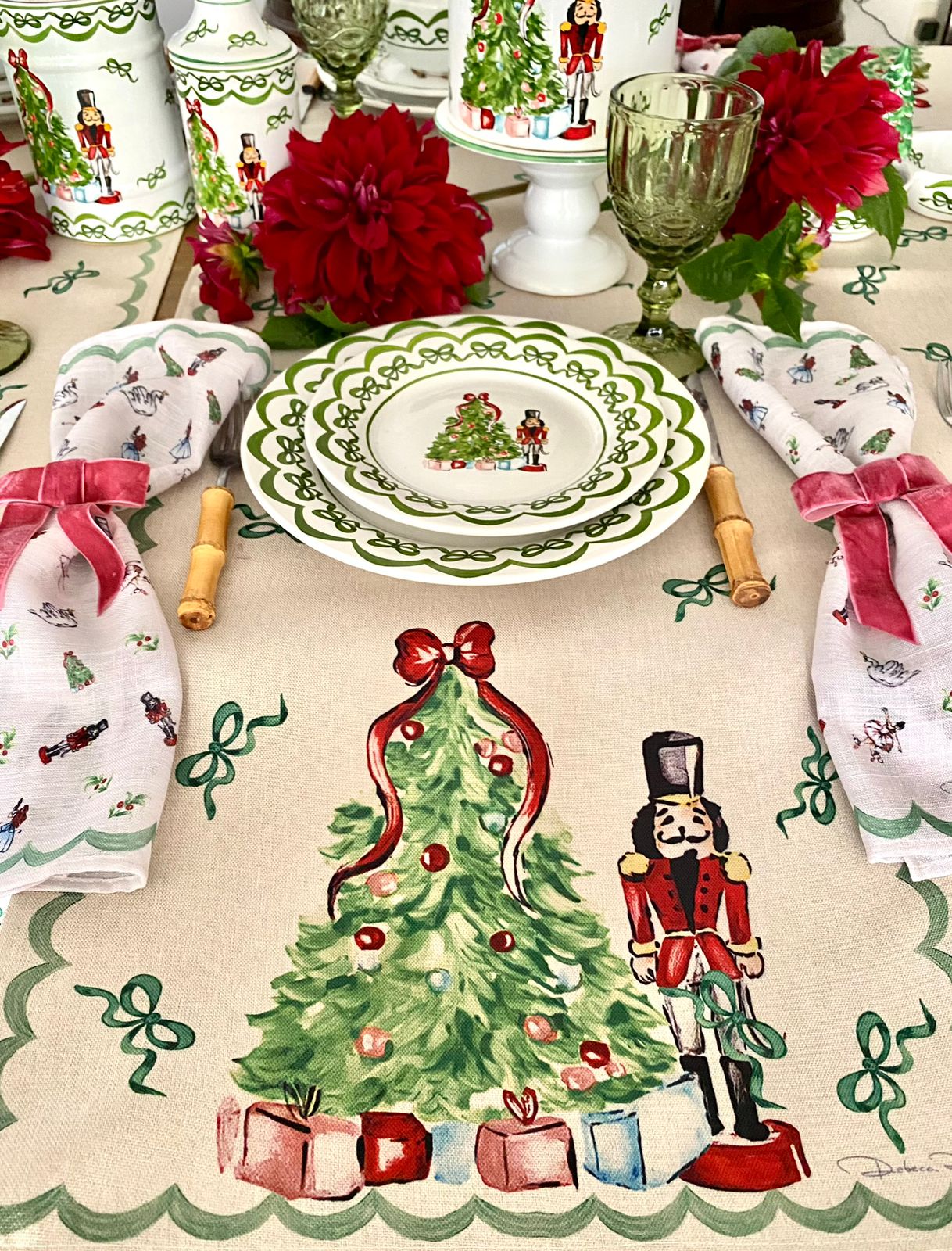 Toalha para Lavabo Natal Quebra Nozes