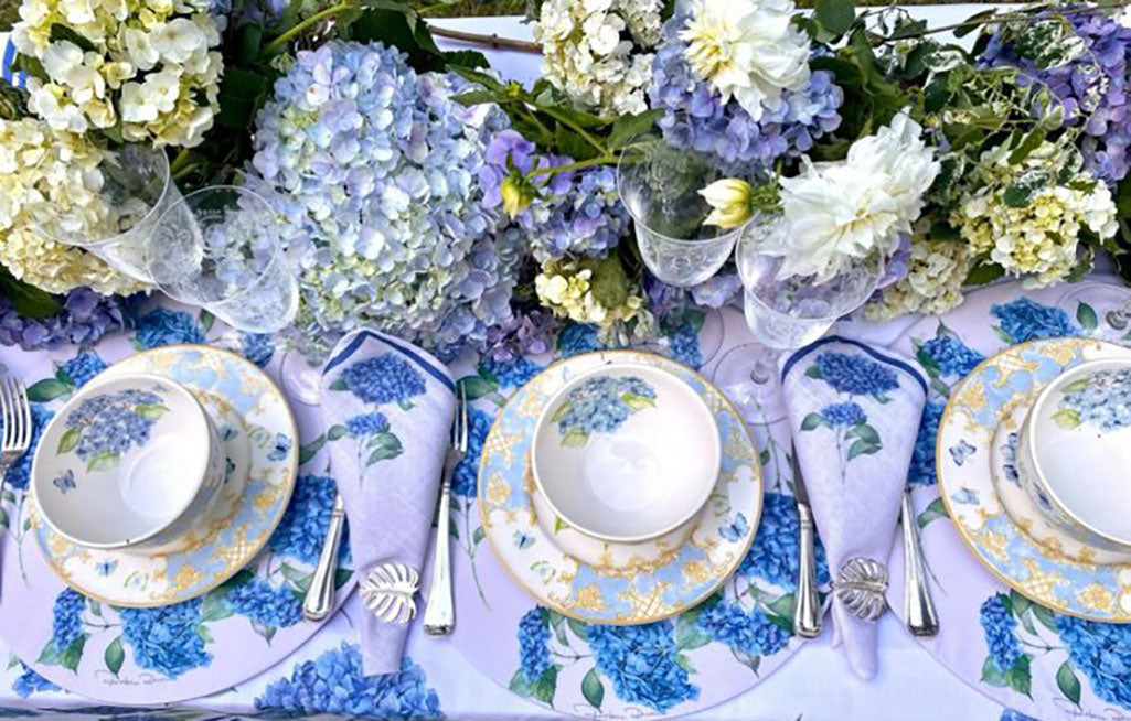 Guardanapo Hortensia Azul