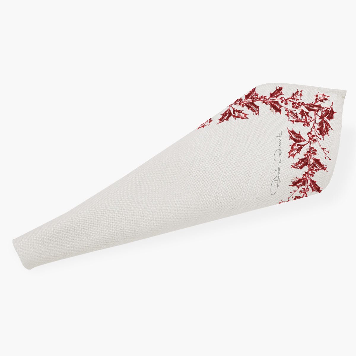 Guardanapo de tecido Cenas de Natal Vermelho - Rebeca Duarte Home