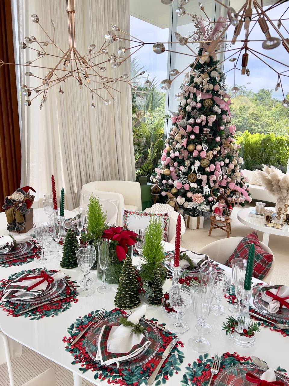 Guardanapo Natal Guirlanda e Cereja