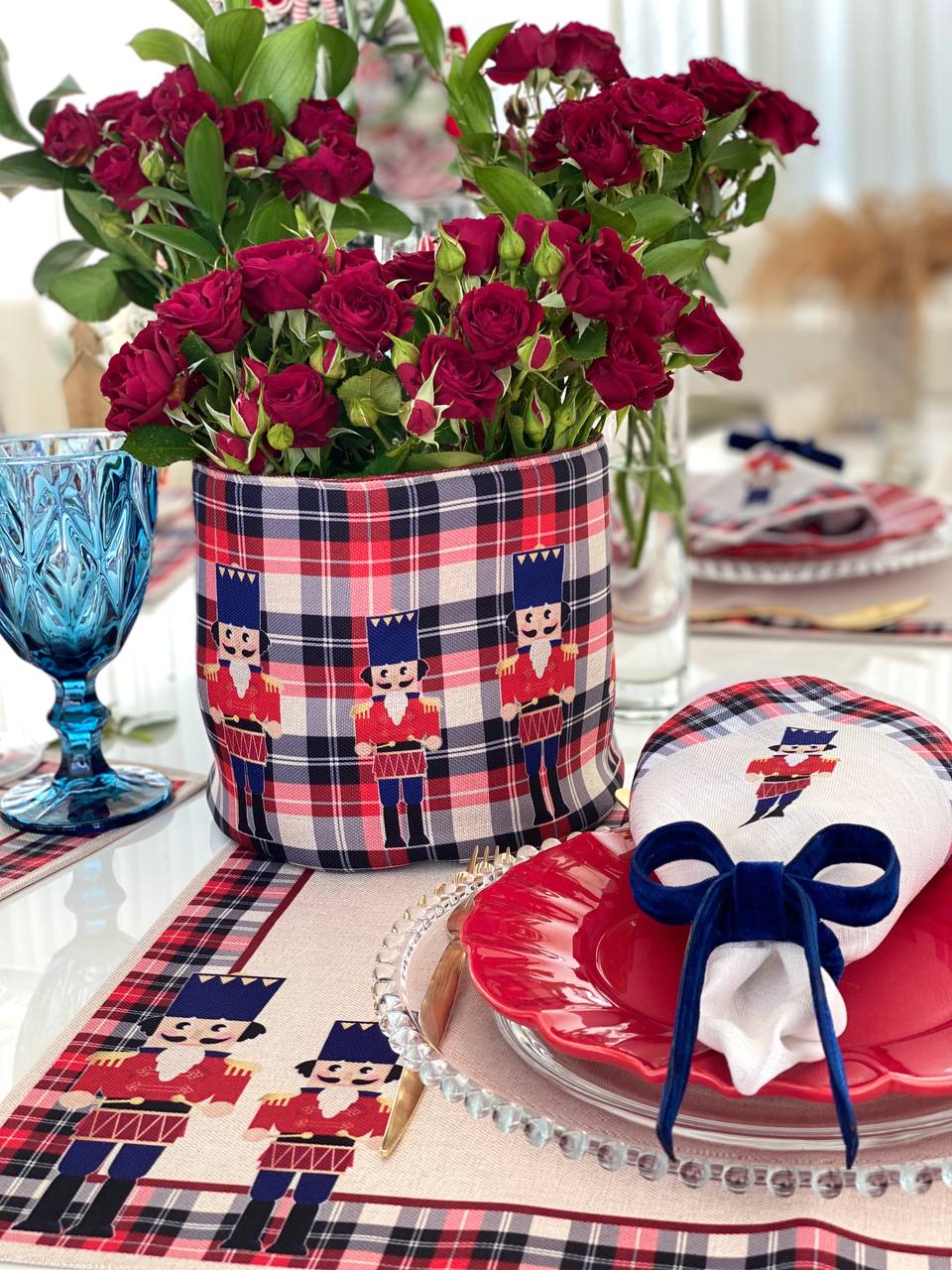 Jogo Americano Soldadinho Xadrez - Rebeca Duarte Home