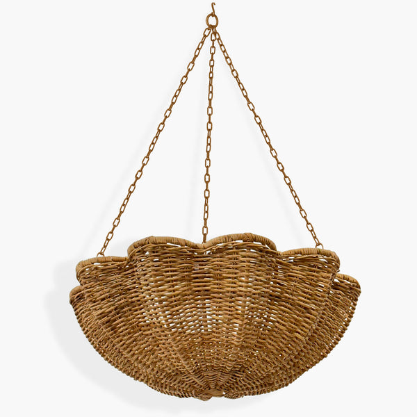 Luminaria Margarida em Junco Natural