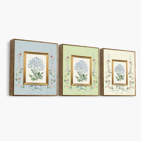 Kit de Quadros Decorativos Buquê e Flores Jardim Romântico - Rebeca Duarte Home