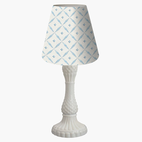 Mini Cúpula de Abajur Gravataria Azul - Rebeca Duarte Home