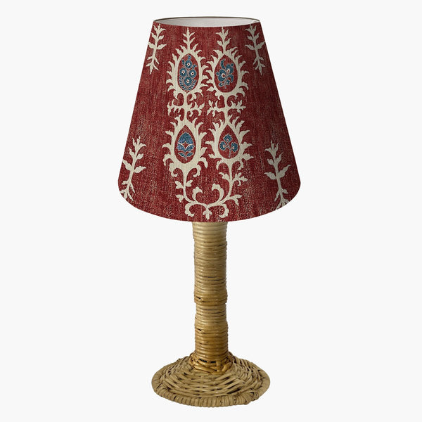 Mini Cúpula Ikate Marrocos Com Mini Pedestal em Junco Natural - Rebeca Duarte Home