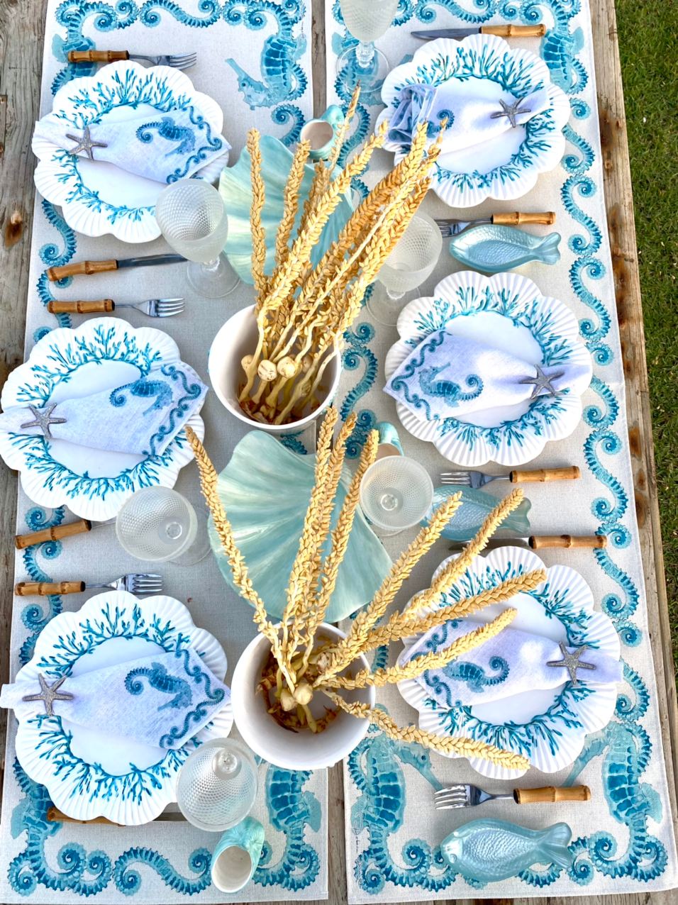 Toalha de Mesa Cavalo Marinho