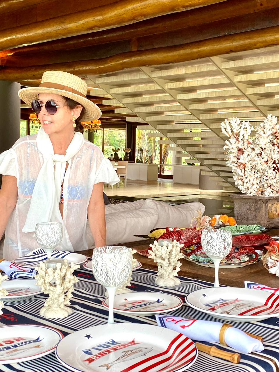 Sousplat Listras e Âncoras