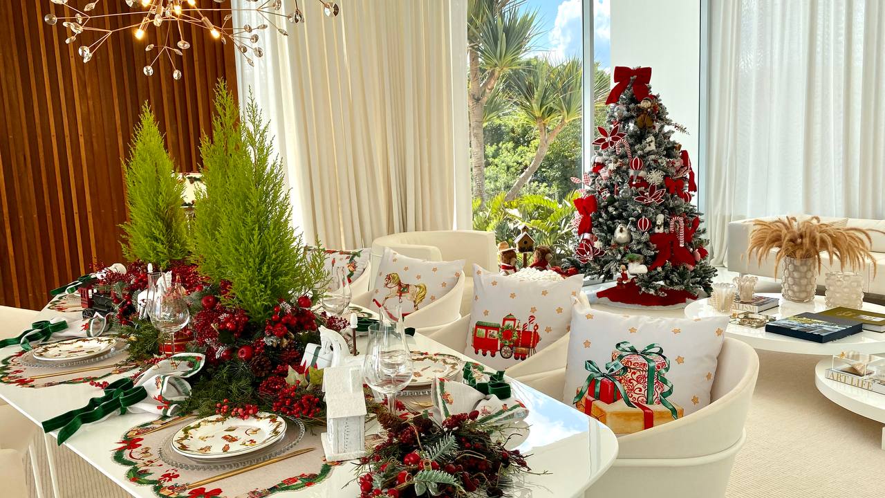 Trilho de Mesa - Natal Encantado