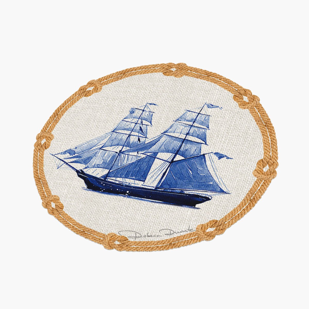 PORTA COPO - BARCO AQUARELA - Rebeca Duarte Home