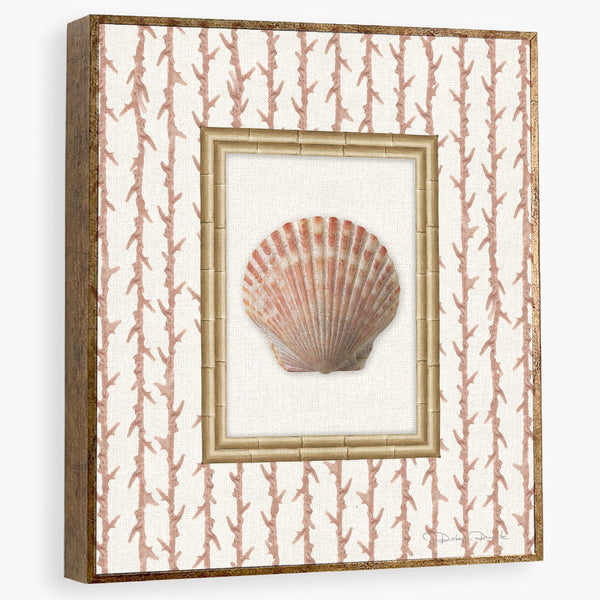 Quadro Decorativo Concha Coral 2 - Moldura de Madeira - Rebeca Duarte Home