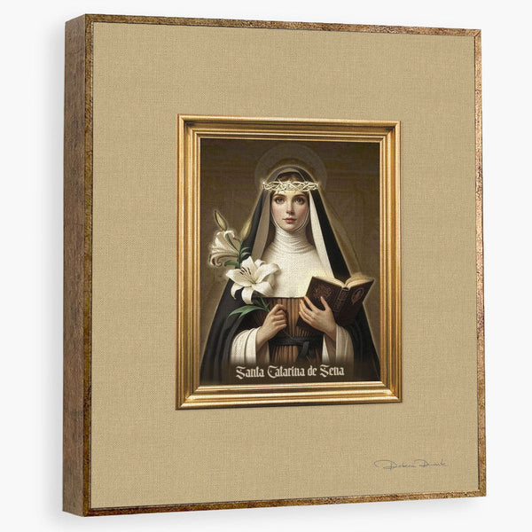 Quadro Decorativo Santa Catarina de Sena - Rebeca Duarte Home