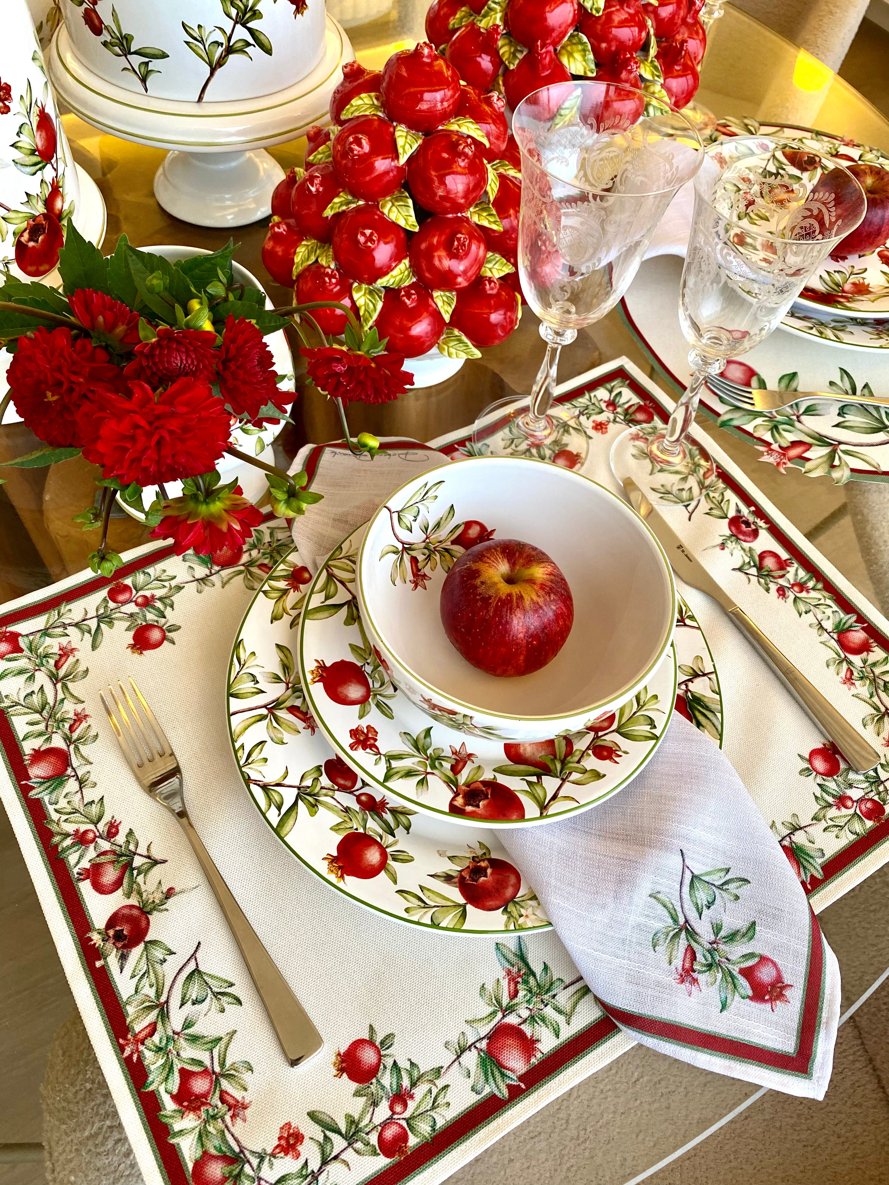 Toalha de Mesa Natal Romã