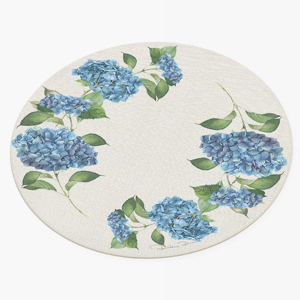 Sousplat Hortensia Azul - Rebeca Duarte Home