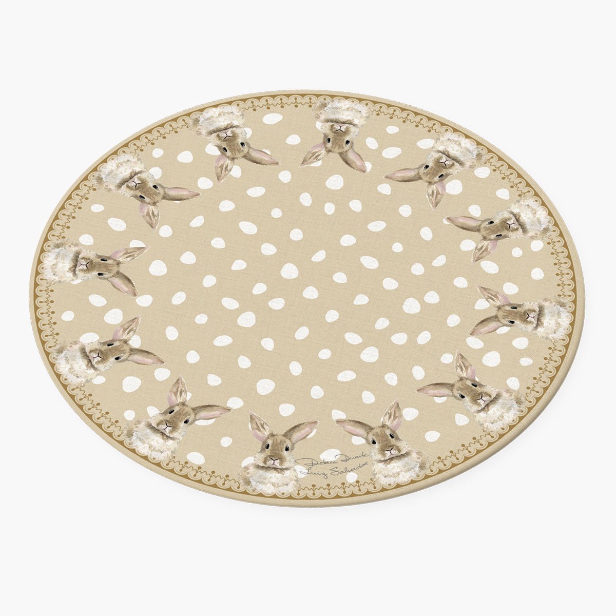 Sousplat Páscoa Fendi - Rebeca Duarte Home