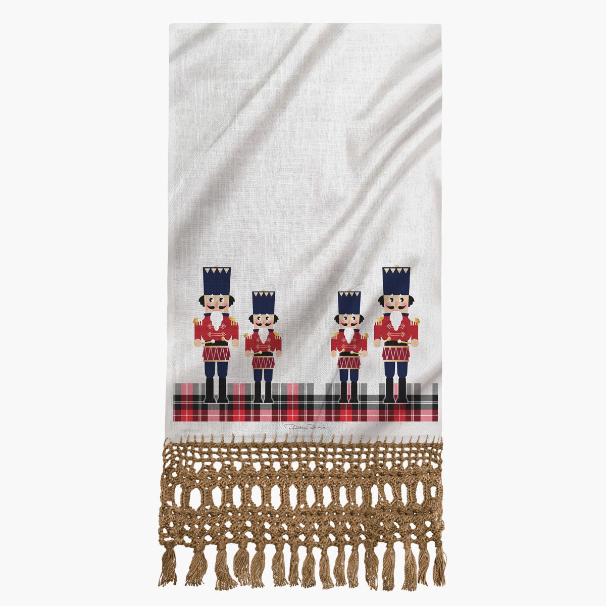 Toalha de Lavabo Soldadinho Xadrez - Rebeca Duarte Home