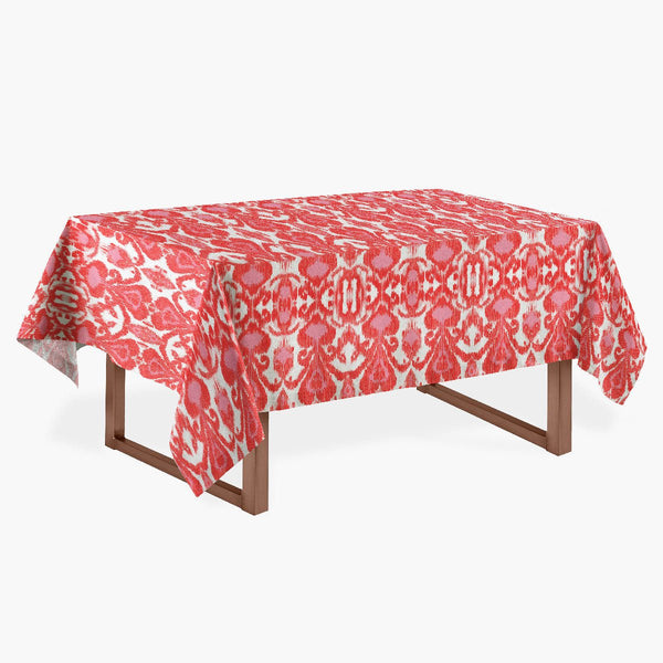 Toalha de Mesa Ikat Coral - Rebeca Duarte Home