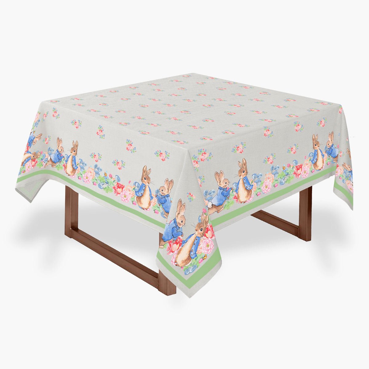 Toalha de Mesa Páscoa Coelho Aquarelado