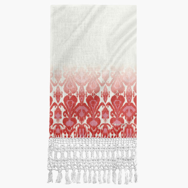 Toalha Para Lavabo Ikat Coral - Rebeca Duarte Home