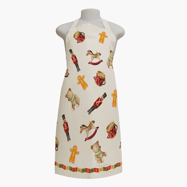 Avental de cozinha Natal Brinquedos - Rebeca Duarte Home