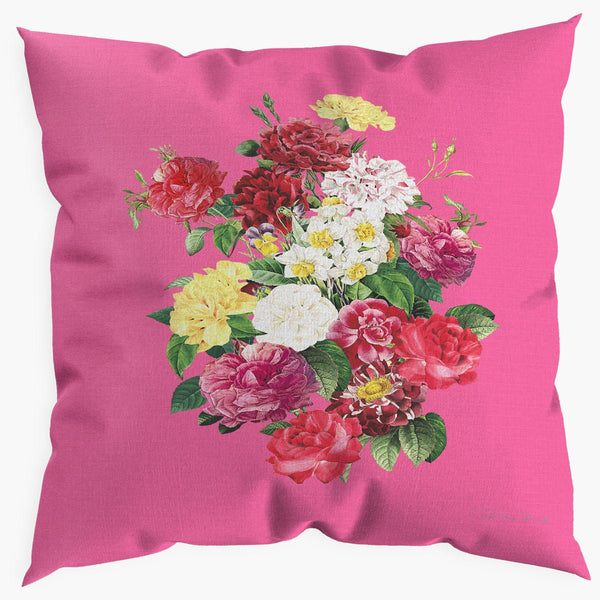 Capa de Almofada Beauty Floral - Pink - Rebeca Duarte Home
