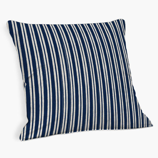 Capa de almofada Linhão Coral Marinho - Listras - Rebeca Duarte Home