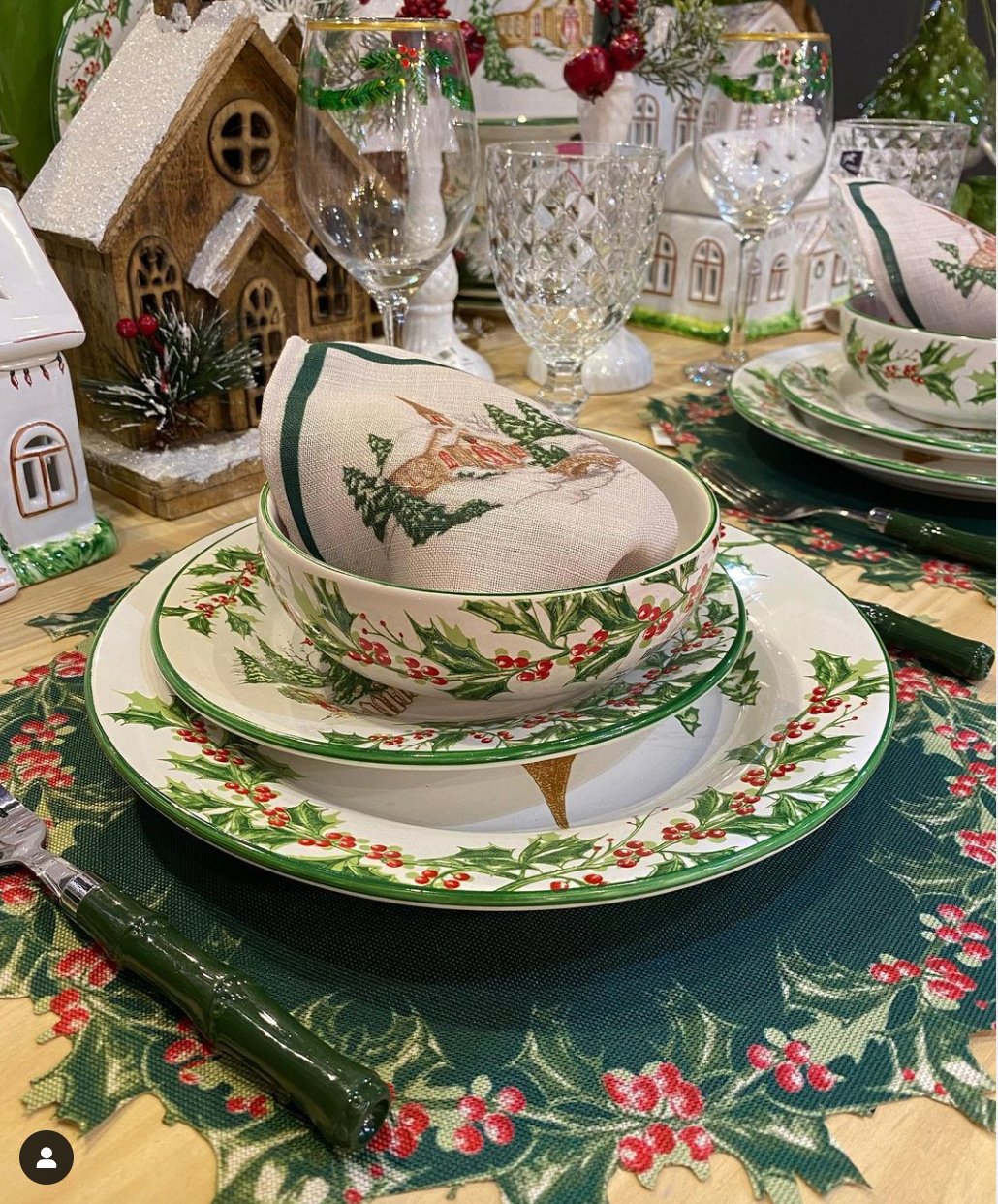 Sousplat corte a laser Cenas de Natal Coloridas - Rebeca Duarte Home