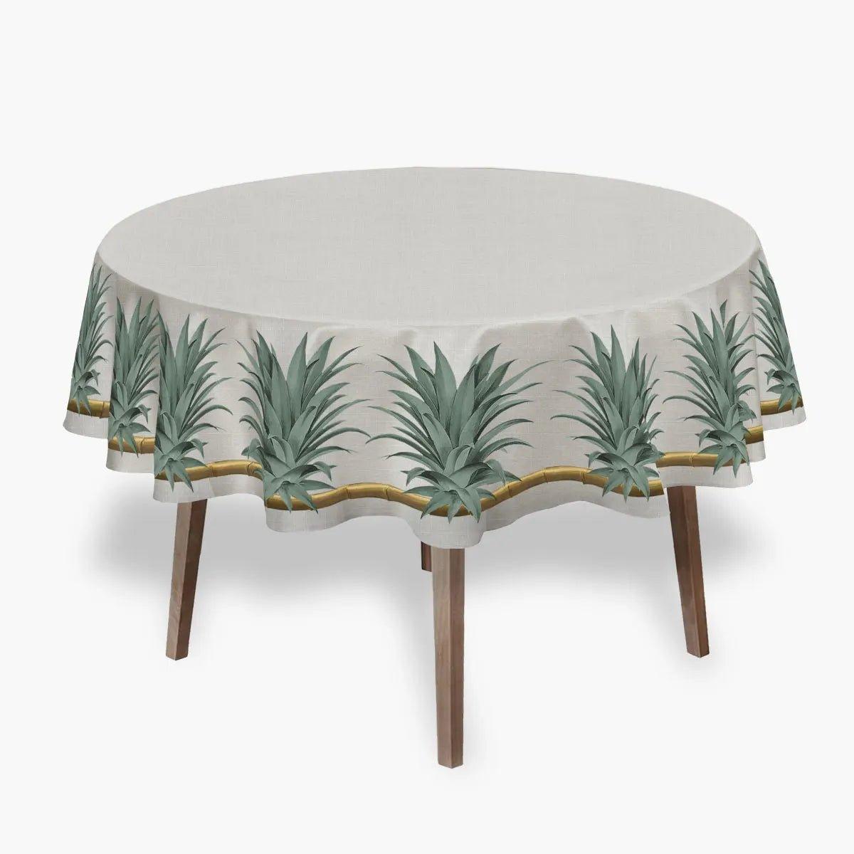 Toalha de Mesa Abacaxi Bambu - Rebeca Duarte Home